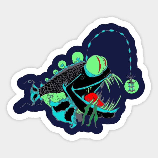 Angler Fish Sticker by Otherworld